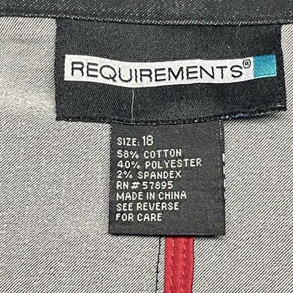 Requirements Dark Blue Denim Lightweight Blazer - Picture 4 of 7